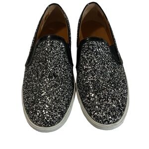 Jimmy Choo Glitter Demi Skate Sneakers Slip Ons Loafers 10  WhimsyGoth Rare